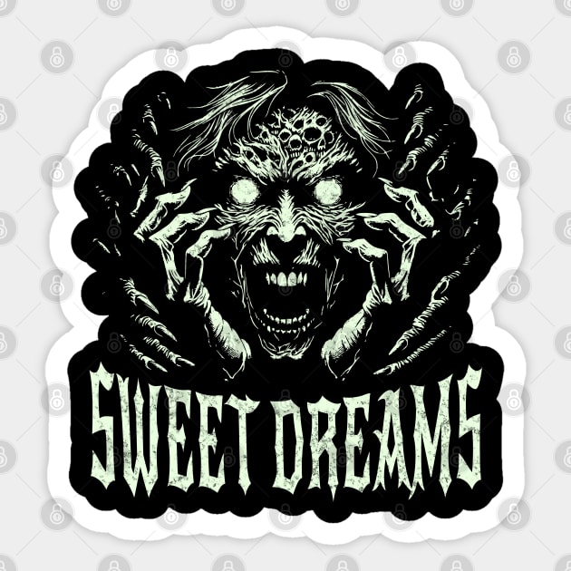 Sweet Dreams - Haunting Ghost Sticker by Paranormalshirts